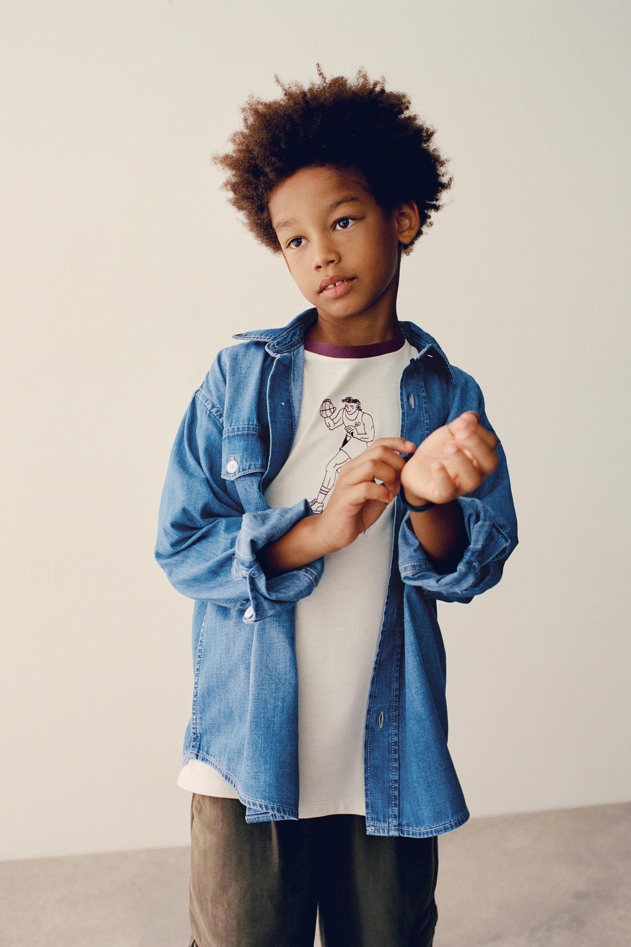 CHEMISE EN DENIM À POCHES